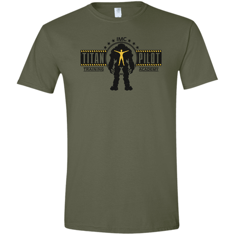 T-Shirts Military Green / S Titan Pilot Men's Semi-Fitted Softstyle