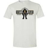 T-Shirts White / X-Small Titan Pilot Men's Semi-Fitted Softstyle
