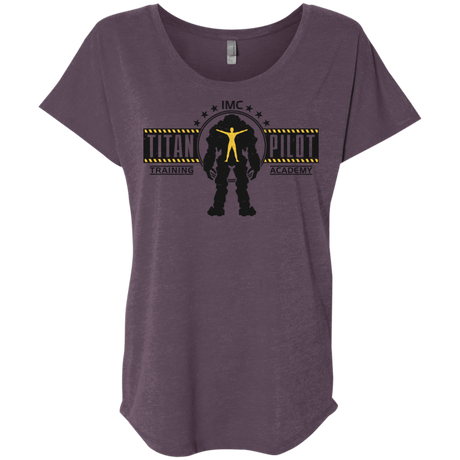 T-Shirts Vintage Purple / X-Small Titan Pilot Triblend Dolman Sleeve