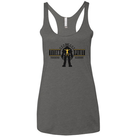 T-Shirts Premium Heather / X-Small Titan Pilot Women's Triblend Racerback Tank
