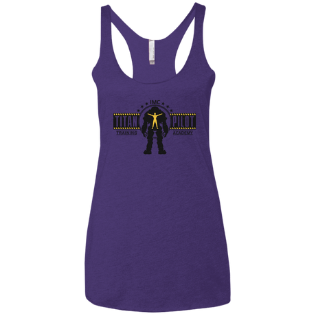 T-Shirts Purple Rush / X-Small Titan Pilot Women's Triblend Racerback Tank