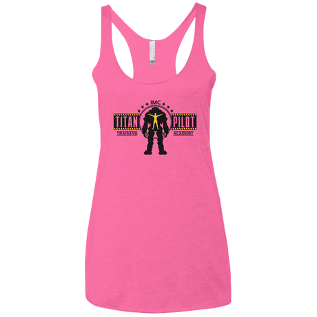 T-Shirts Vintage Pink / X-Small Titan Pilot Women's Triblend Racerback Tank
