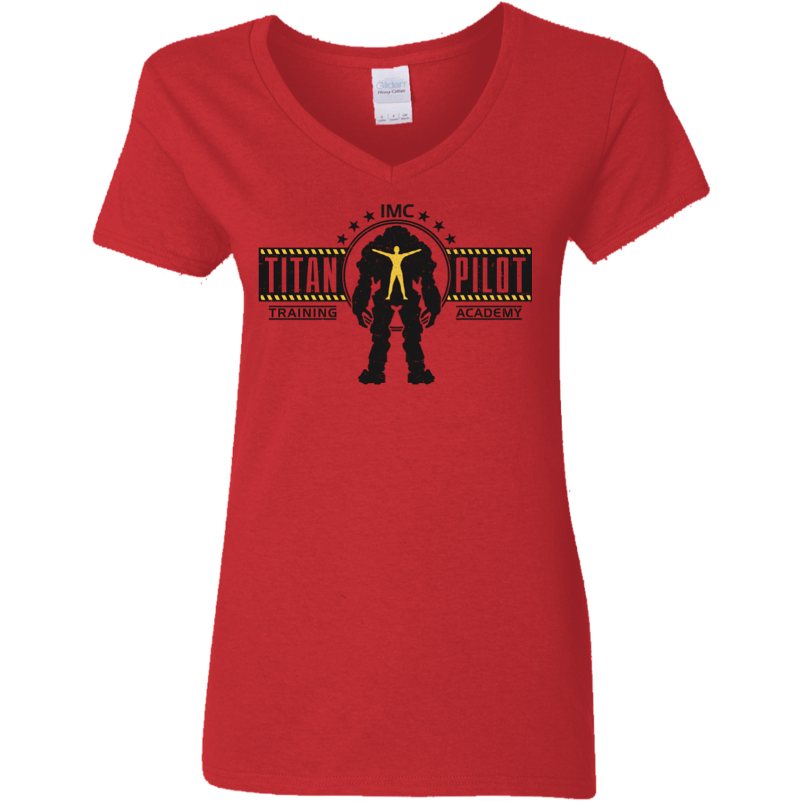 T-Shirts Red / S Titan Pilot Women's V-Neck T-Shirt