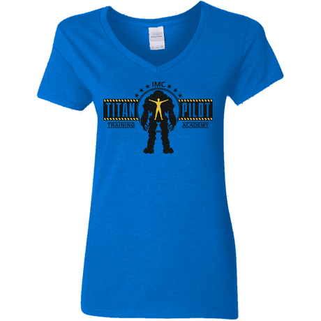 T-Shirts Royal / S Titan Pilot Women's V-Neck T-Shirt