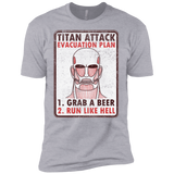 T-Shirts Heather Grey / YXS Titan plan Boys Premium T-Shirt