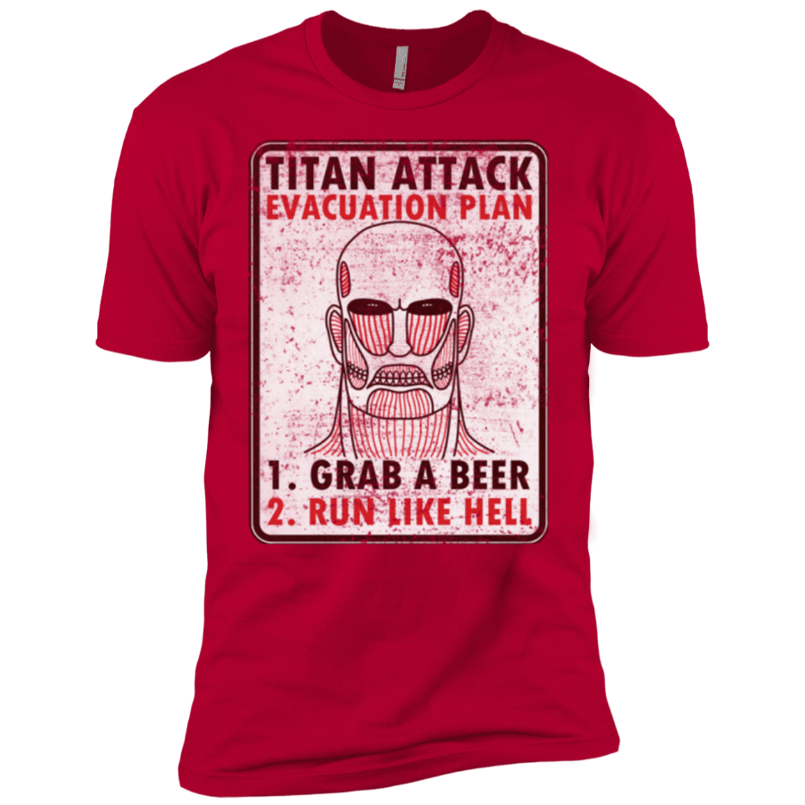 T-Shirts Red / YXS Titan plan Boys Premium T-Shirt