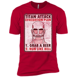 T-Shirts Red / YXS Titan plan Boys Premium T-Shirt