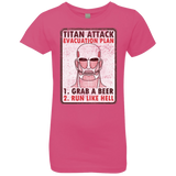 T-Shirts Hot Pink / YXS Titan plan Girls Premium T-Shirt