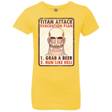 T-Shirts Vibrant Yellow / YXS Titan plan Girls Premium T-Shirt