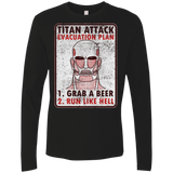 T-Shirts Black / Small Titan plan Men's Premium Long Sleeve