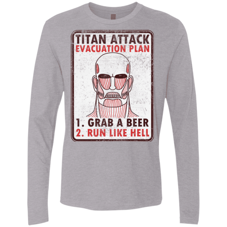 T-Shirts Heather Grey / Small Titan plan Men's Premium Long Sleeve