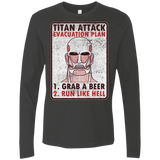 T-Shirts Heavy Metal / Small Titan plan Men's Premium Long Sleeve