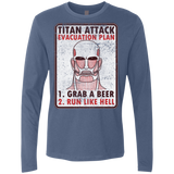 T-Shirts Indigo / Small Titan plan Men's Premium Long Sleeve