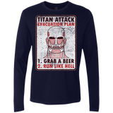 T-Shirts Midnight Navy / Small Titan plan Men's Premium Long Sleeve
