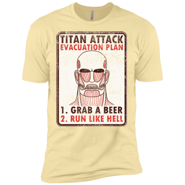T-Shirts Banana Cream / X-Small Titan plan Men's Premium T-Shirt
