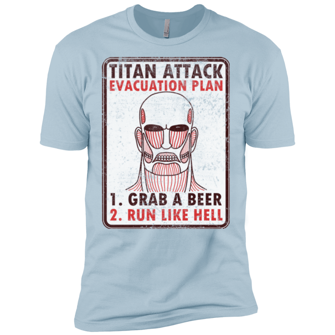 T-Shirts Light Blue / X-Small Titan plan Men's Premium T-Shirt