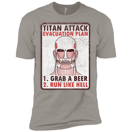 T-Shirts Light Grey / X-Small Titan plan Men's Premium T-Shirt