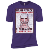 T-Shirts Purple / X-Small Titan plan Men's Premium T-Shirt