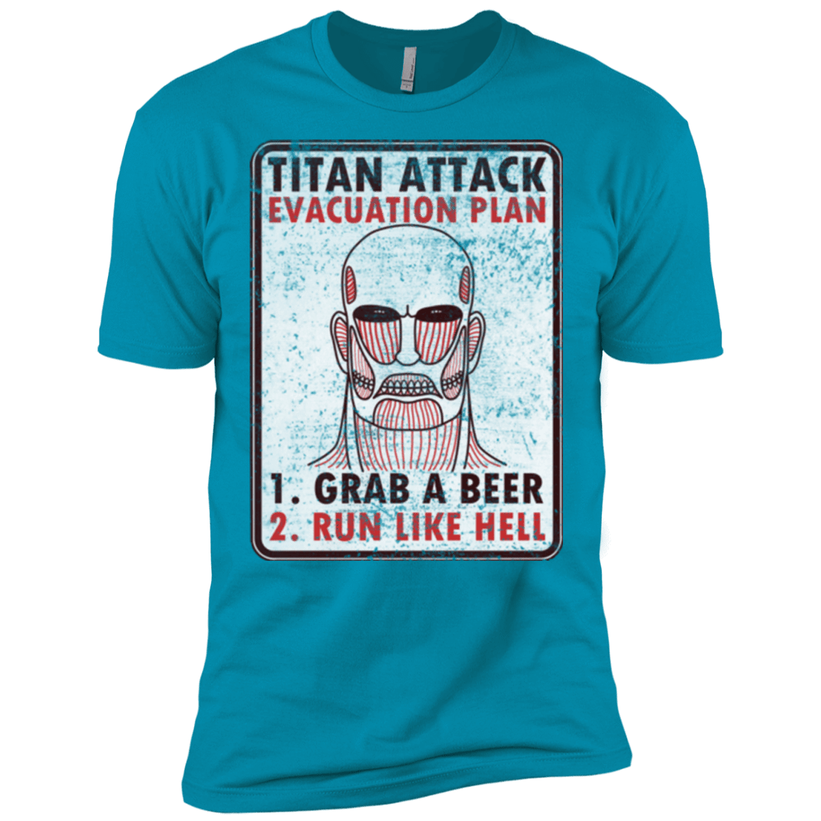 T-Shirts Turquoise / X-Small Titan plan Men's Premium T-Shirt