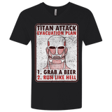 T-Shirts Black / X-Small Titan plan Men's Premium V-Neck