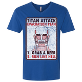 T-Shirts Royal / X-Small Titan plan Men's Premium V-Neck