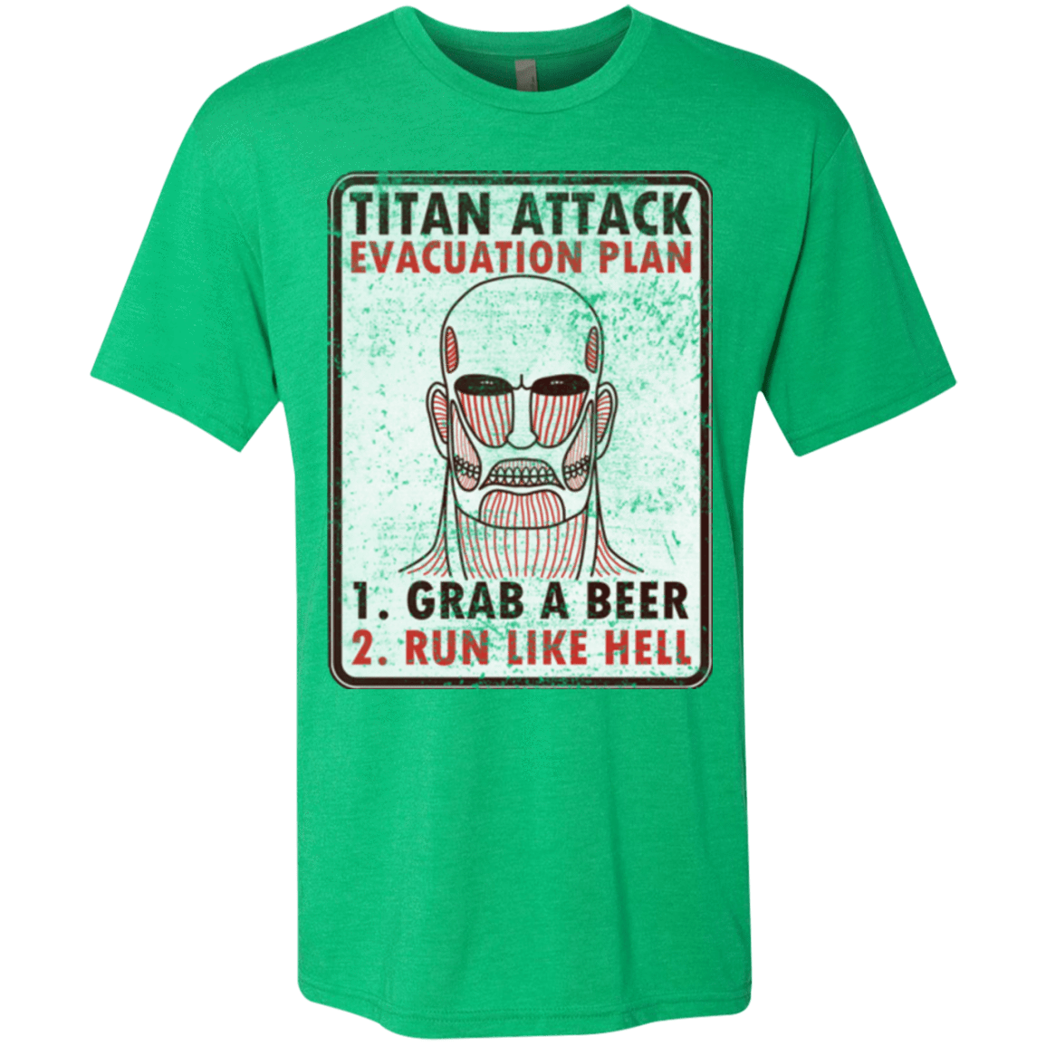 T-Shirts Envy / Small Titan plan Men's Triblend T-Shirt