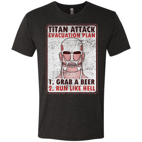 T-Shirts Vintage Black / Small Titan plan Men's Triblend T-Shirt