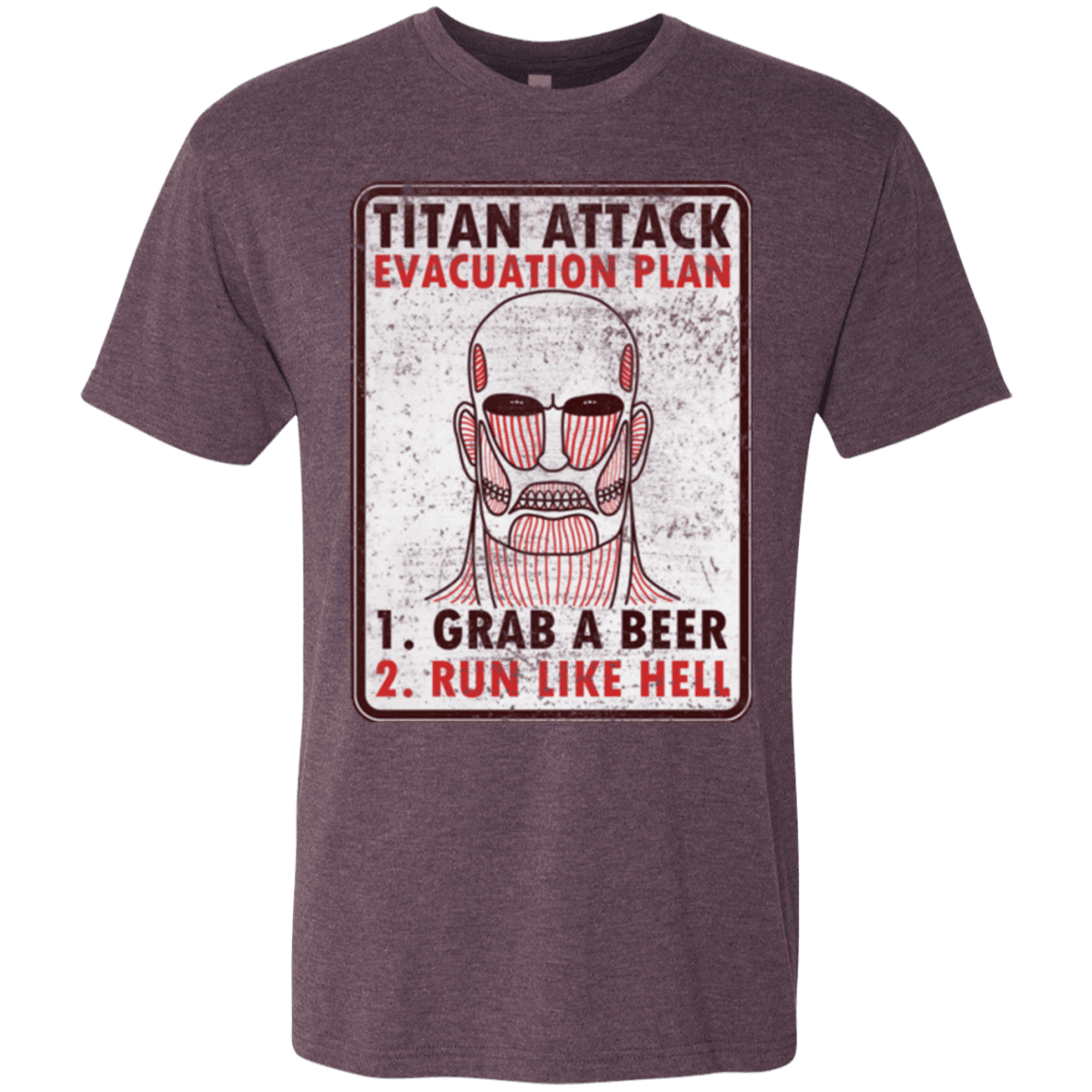 T-Shirts Vintage Purple / Small Titan plan Men's Triblend T-Shirt