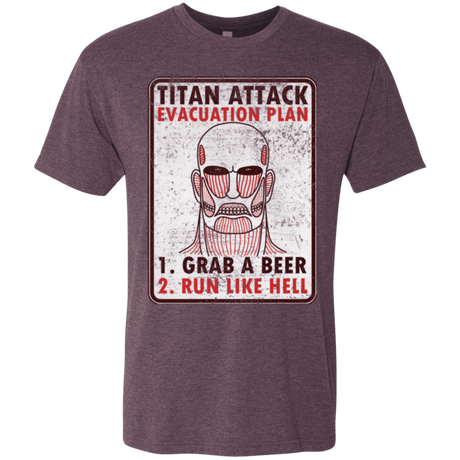 T-Shirts Vintage Purple / Small Titan plan Men's Triblend T-Shirt