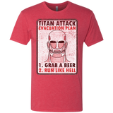 T-Shirts Vintage Red / Small Titan plan Men's Triblend T-Shirt