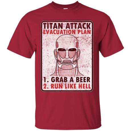 T-Shirts Cardinal / Small Titan plan T-Shirt