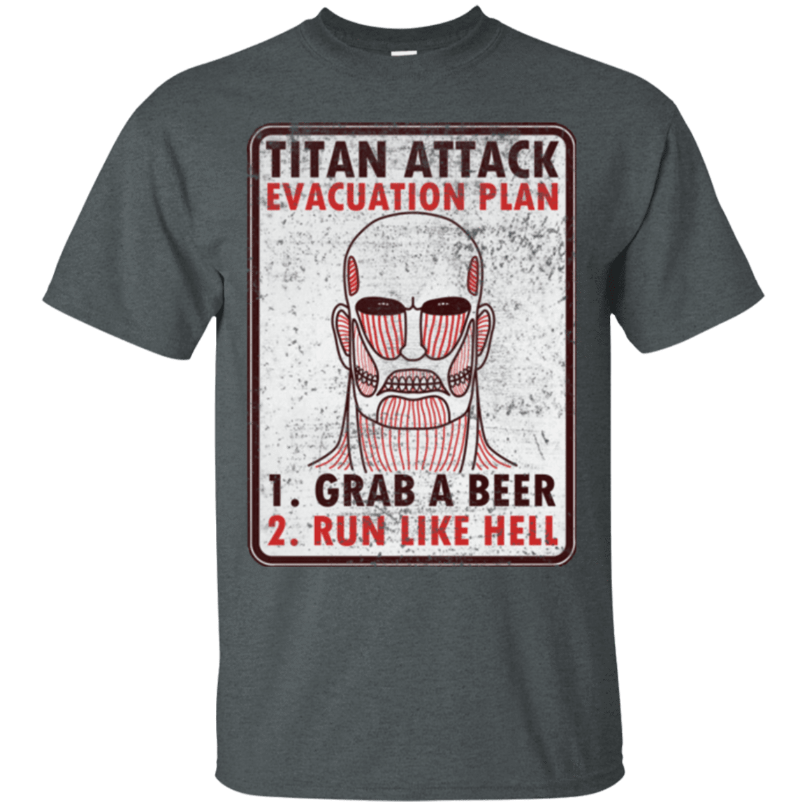 T-Shirts Dark Heather / Small Titan plan T-Shirt