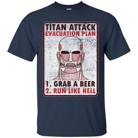 T-Shirts Navy / Small Titan plan T-Shirt