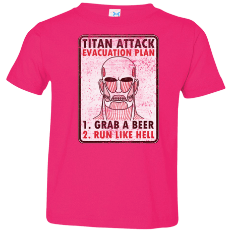 T-Shirts Hot Pink / 2T Titan plan Toddler Premium T-Shirt
