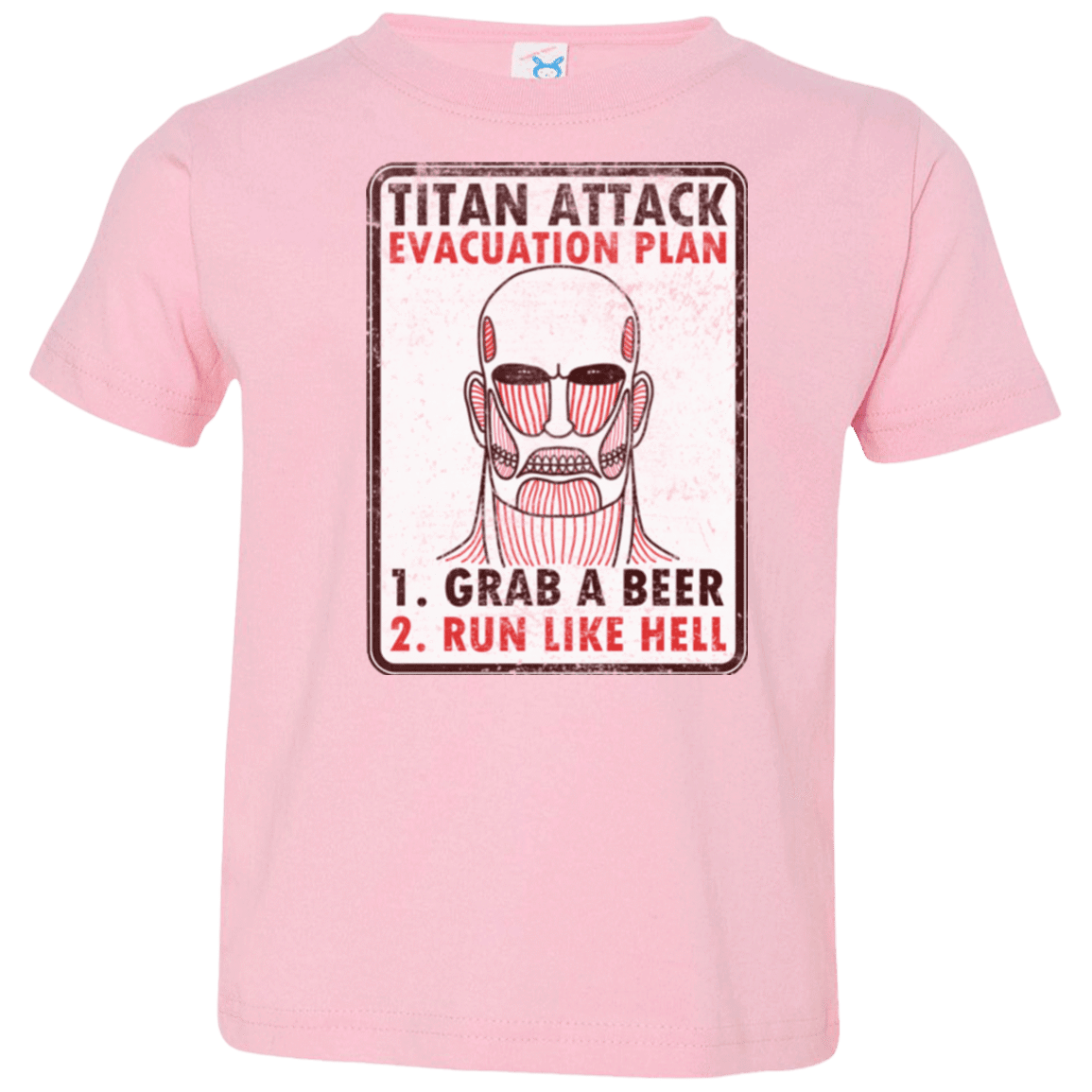 T-Shirts Pink / 2T Titan plan Toddler Premium T-Shirt