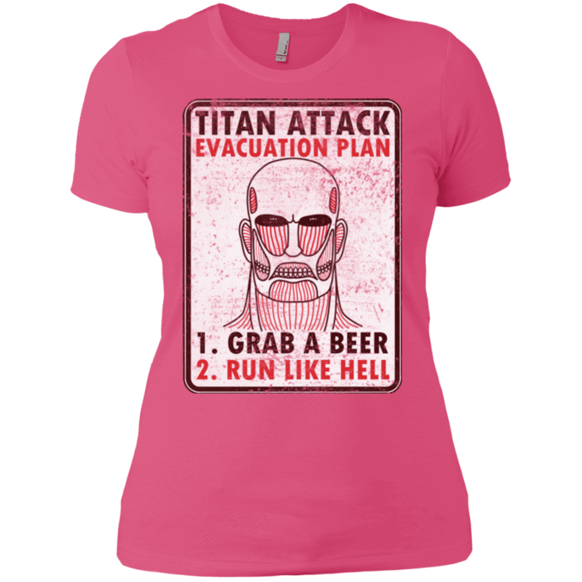 T-Shirts Hot Pink / X-Small Titan plan Women's Premium T-Shirt