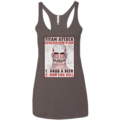 T-Shirts Macchiato / X-Small Titan plan Women's Triblend Racerback Tank