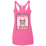 T-Shirts Vintage Pink / X-Small Titan plan Women's Triblend Racerback Tank