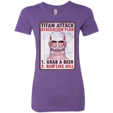 T-Shirts Purple Rush / Small Titan plan Women's Triblend T-Shirt