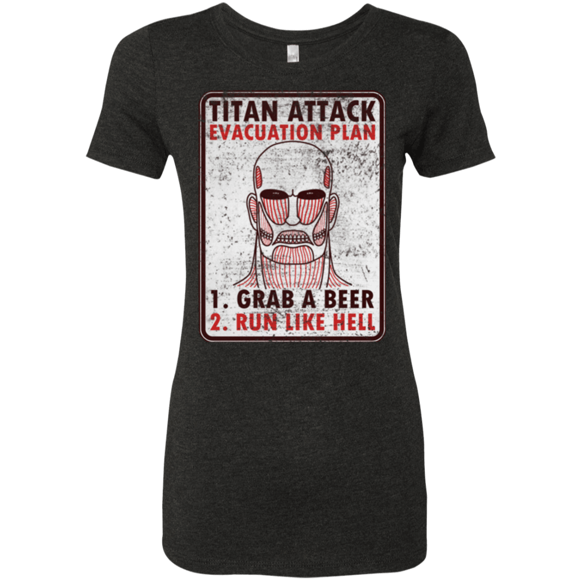 T-Shirts Vintage Black / Small Titan plan Women's Triblend T-Shirt