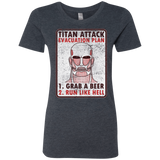 T-Shirts Vintage Navy / Small Titan plan Women's Triblend T-Shirt