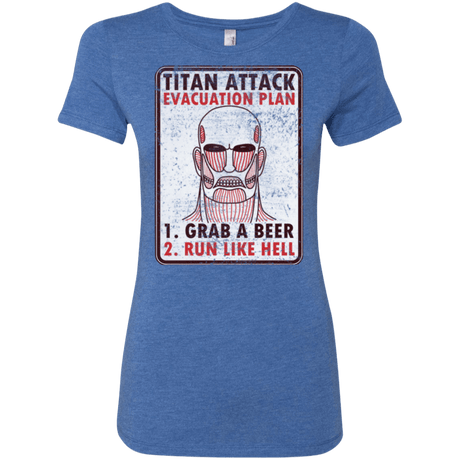 T-Shirts Vintage Royal / Small Titan plan Women's Triblend T-Shirt