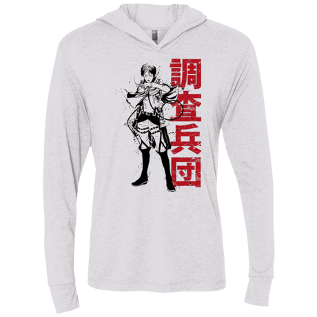 T-Shirts Heather White / X-Small Titan Shifter Triblend Long Sleeve Hoodie Tee