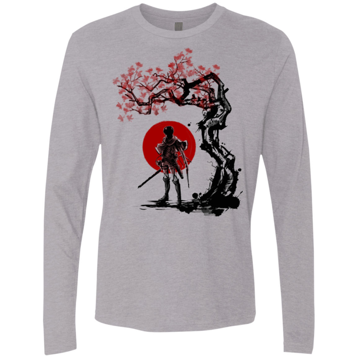 T-Shirts Heather Grey / Small Titan shifter under the sun Men's Premium Long Sleeve