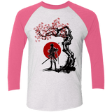 T-Shirts Heather White/Vintage Pink / X-Small Titan shifter under the sun Men's Triblend 3/4 Sleeve