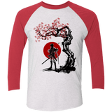T-Shirts Heather White/Vintage Red / X-Small Titan shifter under the sun Men's Triblend 3/4 Sleeve