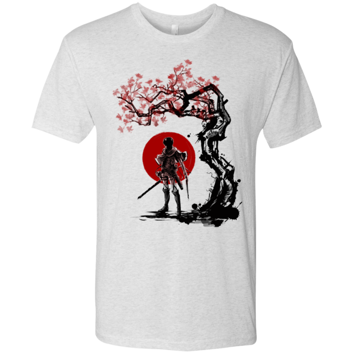 T-Shirts Heather White / Small Titan shifter under the sun Men's Triblend T-Shirt