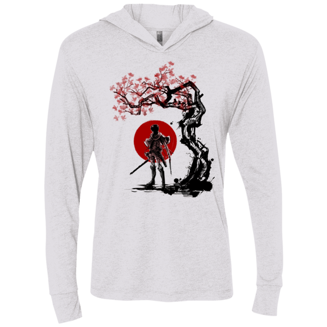 T-Shirts Heather White / X-Small Titan shifter under the sun Triblend Long Sleeve Hoodie Tee