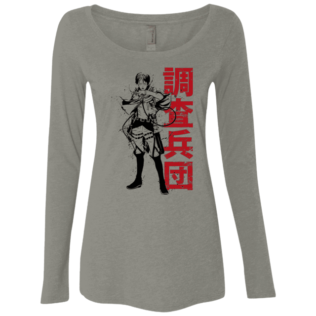 T-Shirts Venetian Grey / Small Titan Shifter Women's Triblend Long Sleeve Shirt