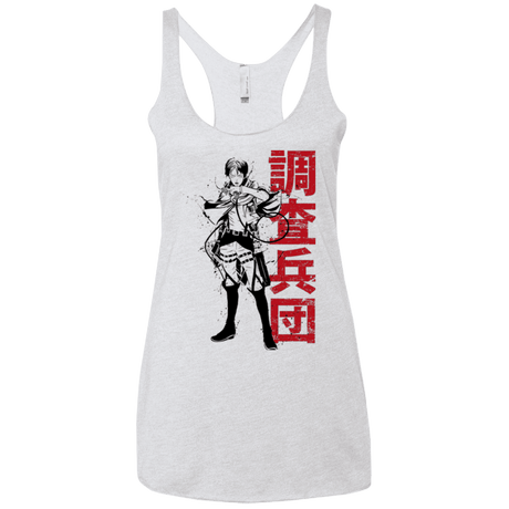 T-Shirts Heather White / X-Small Titan Shifter Women's Triblend Racerback Tank